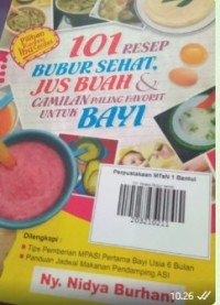 Image of 101 Resep Bubur sehat