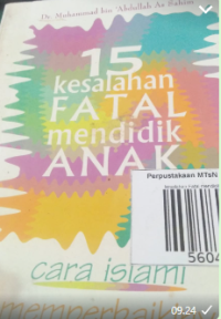 Image of 15 kesalahan Fatal mendidik anak