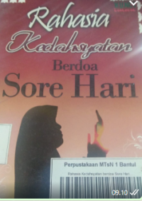 Image of Rahasia Kedahsyatan berdoa Sore Hari