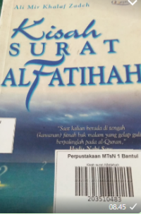 Image of Kisah surat Alfatikhah